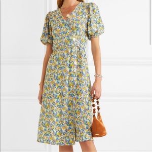 Faithfull the brand - floral wrap dress Sz. M, excellent cond.